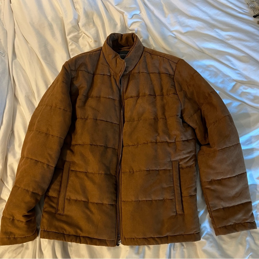 Banana Republic Men's Medium Tan Puffer Jacket